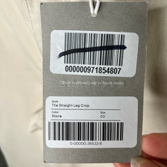 NWT EVERLANE The Straight-Leg Crop Pant in Stone, Size 0, 00 - Picture 11 of 11